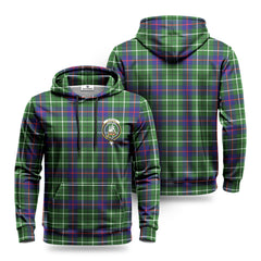 Duncan Modern Tartan Crest Hoodie