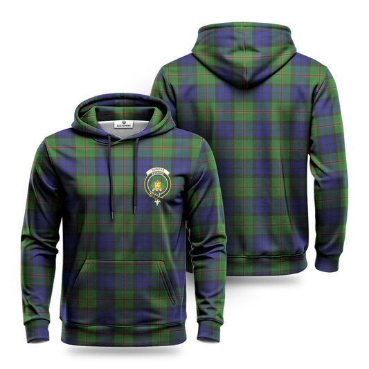 Dundas Modern Tartan Crest Hoodie 1500