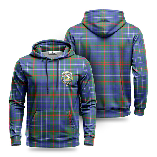 Edmonstone Tartan Crest Hoodie 1500