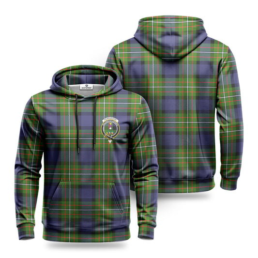 Fergusson Modern Tartan Crest Hoodie 1500