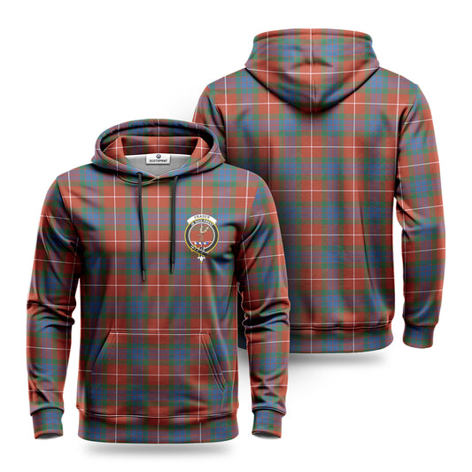 Fraser (of Lovat) Ancient Tartan Crest Hoodie 1500