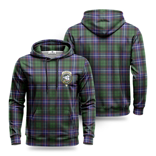 Galbraith Modern Tartan Crest Hoodie 1500