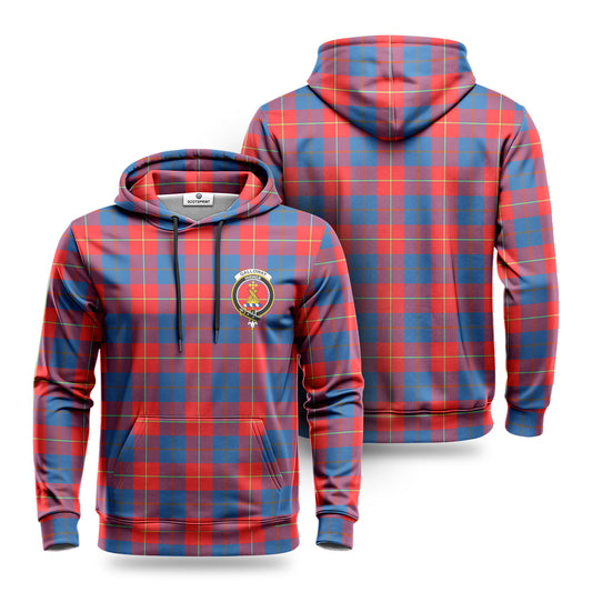 Galloway Red Tartan Crest Hoodie 1500