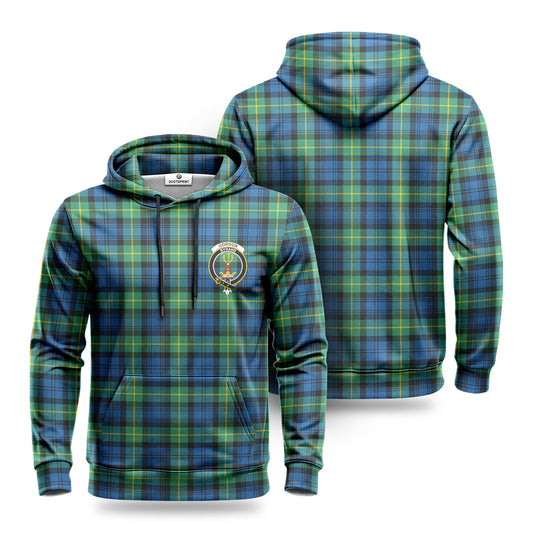 Gordon Ancient Tartan Crest Hoodie 1500