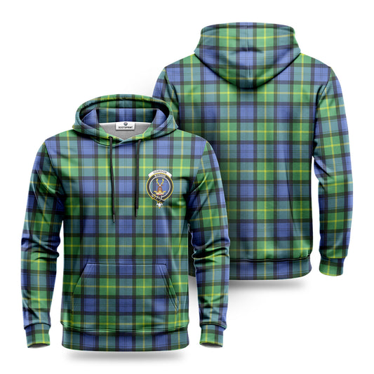 Gordon Old Ancient Tartan Crest Hoodie 1500