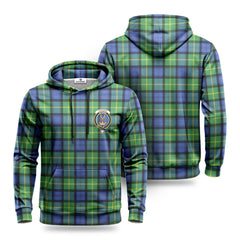 Gordon Old Ancient Tartan Crest Hoodie