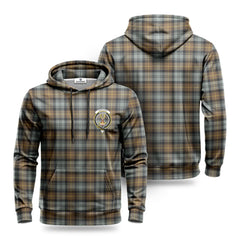 Gordon Weathered Tartan Crest Hoodie