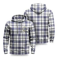 Hannay Modern Tartan Crest Hoodie