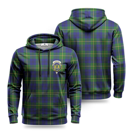 Johnston Modern Tartan Crest Hoodie 1500