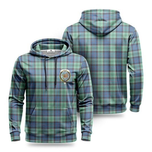 Leslie Hunting Ancient Tartan Crest Hoodie 1500