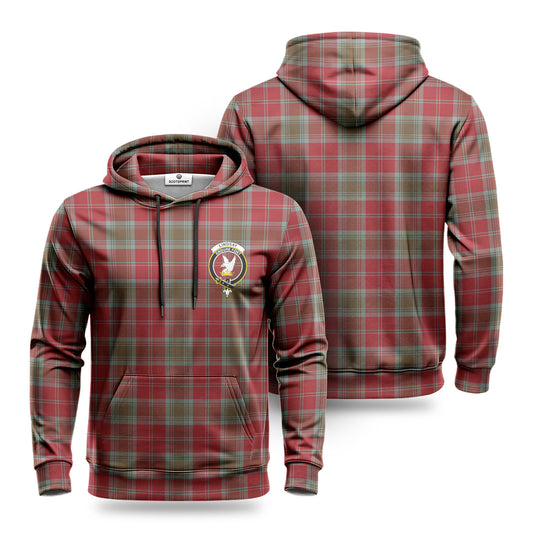 Lindsay Weathered Tartan Crest Hoodie 1500