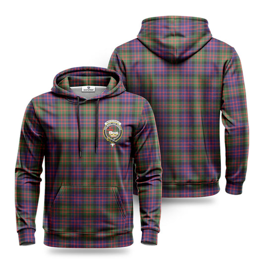 MacDonald Modern Tartan Crest Hoodie 1500