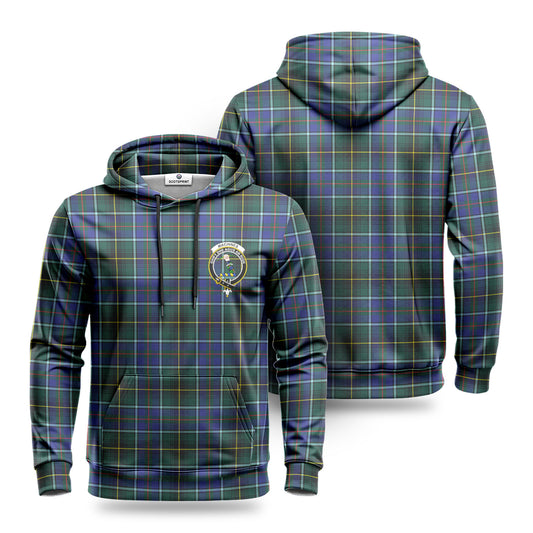 MacInnes Modern Tartan Crest Hoodie 1500