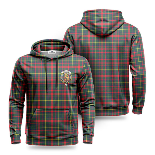 MacIntosh Hunting Modern Tartan Crest Hoodie 1500