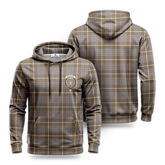 MacIntyre Hunting Weathered Tartan Crest Hoodie