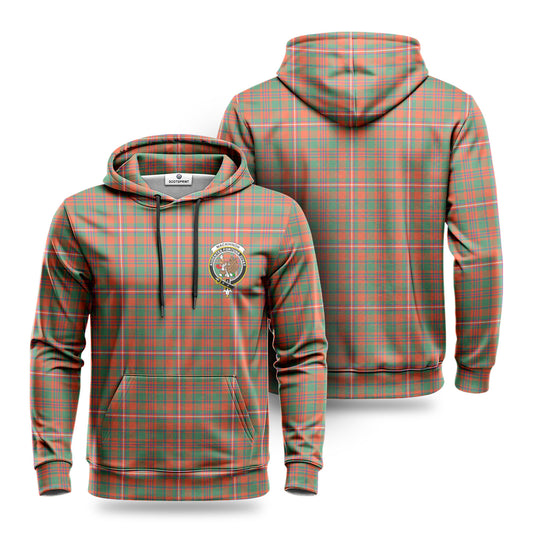 MacKinnon Ancient Tartan Crest Hoodie 1500