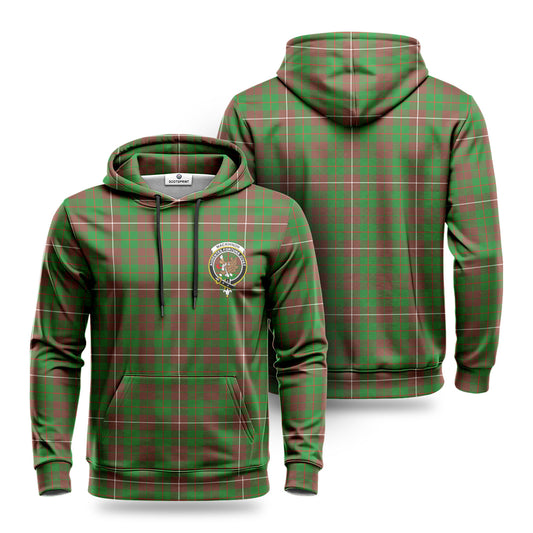 MacKinnon Hunting Modern Tartan Crest Hoodie 1500