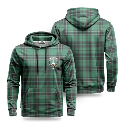 MacLean Hunting Ancient Tartan Crest Hoodie 1500