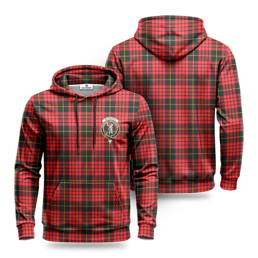 MacQueen Modern Tartan Crest Hoodie 1500