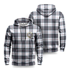 MacRae Dress Modern Tartan Crest Hoodie