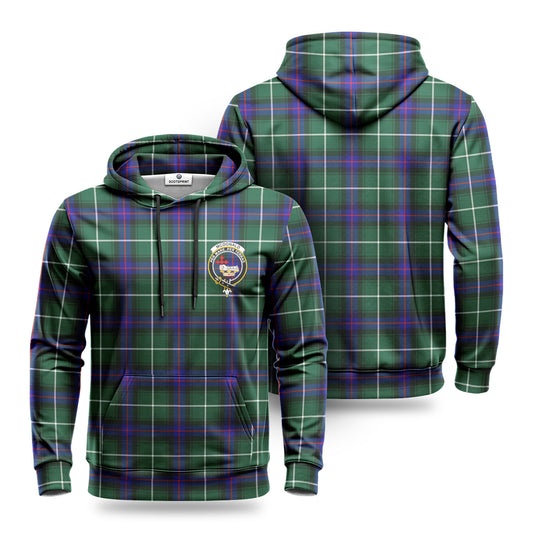 McDonald of the Isles Hunting Modern Tartan Crest Hoodie 1500