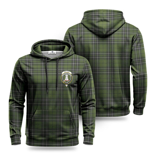 McLean Hunting Tartan Crest Hoodie 1500