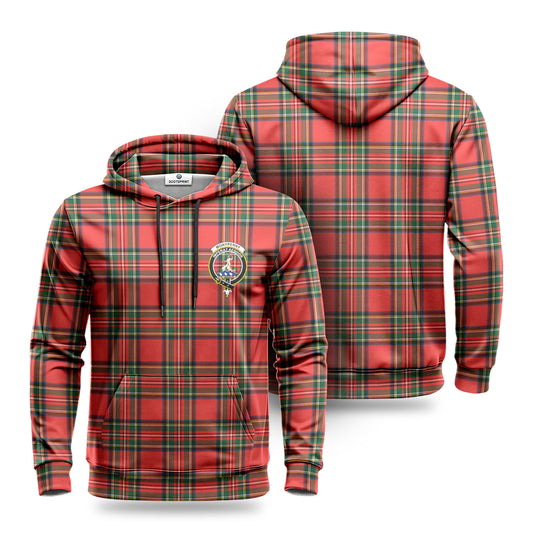 Monypenny Tartan Crest Hoodie 1500