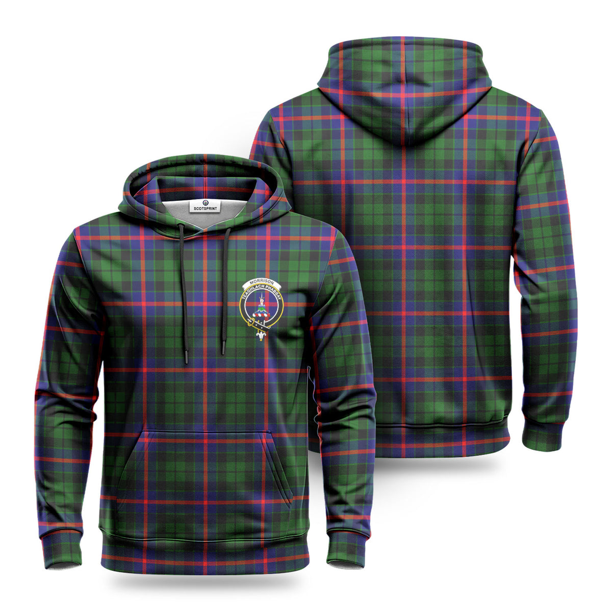 Morrison Modern Tartan Crest Hoodie