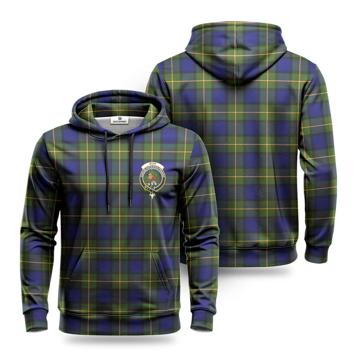 Muir Tartan Crest Hoodie