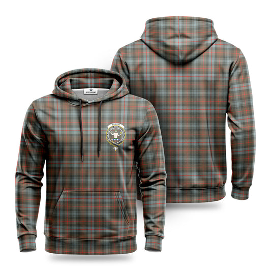 Murray of Atholl Weathered Tartan Crest Hoodie 1500