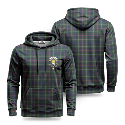 Purves Tartan Crest Hoodie 1500