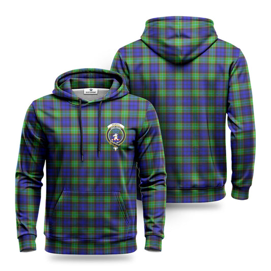 Sempill Modern Tartan Crest Hoodie 1500