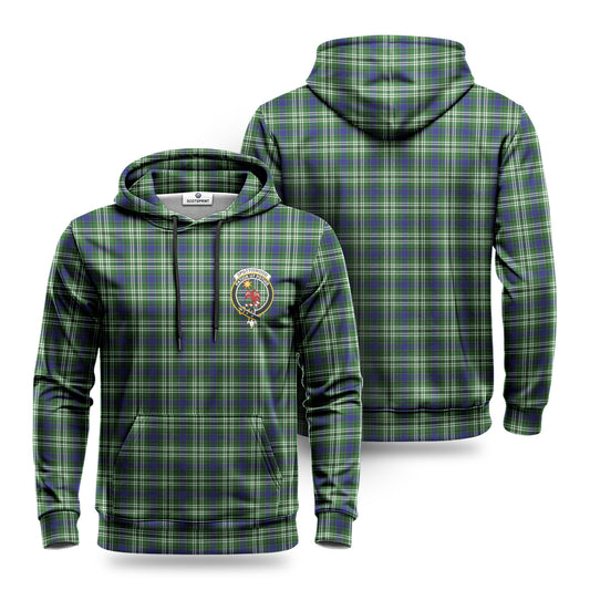 Spottiswood Tartan Crest Hoodie 1500