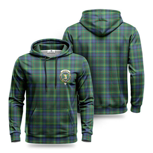 Stewart Hunting Modern Tartan Crest Hoodie 1500