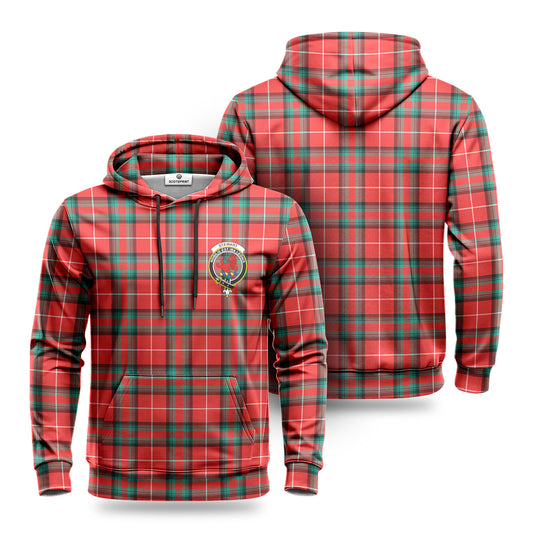 Stewart (Stuart) of Bute Tartan Crest Hoodie 1500