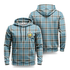 Thompson Blue Tartan Crest Hoodie