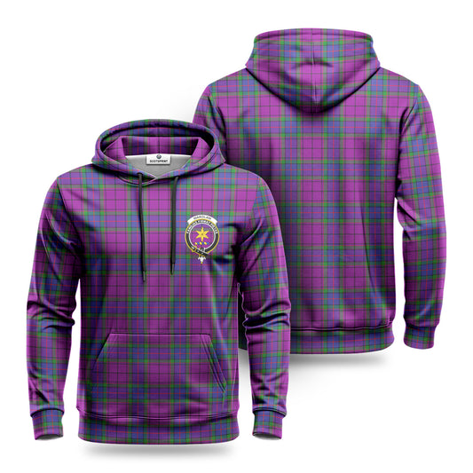 Wardlaw Modern Tartan Crest Hoodie 1500