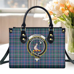 Cooper Ancient Tartan Crest Leather Handbag