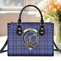 Elliot Modern Tartan Crest Leather Handbag