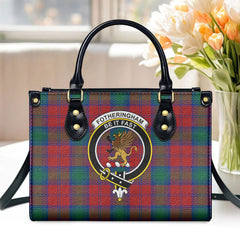 Fotheringham Tartan Crest Leather Handbag