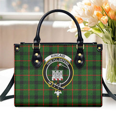 Kincaid Tartan Crest Leather Handbag