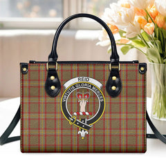 Reid Ancient Tartan Crest Leather Handbag