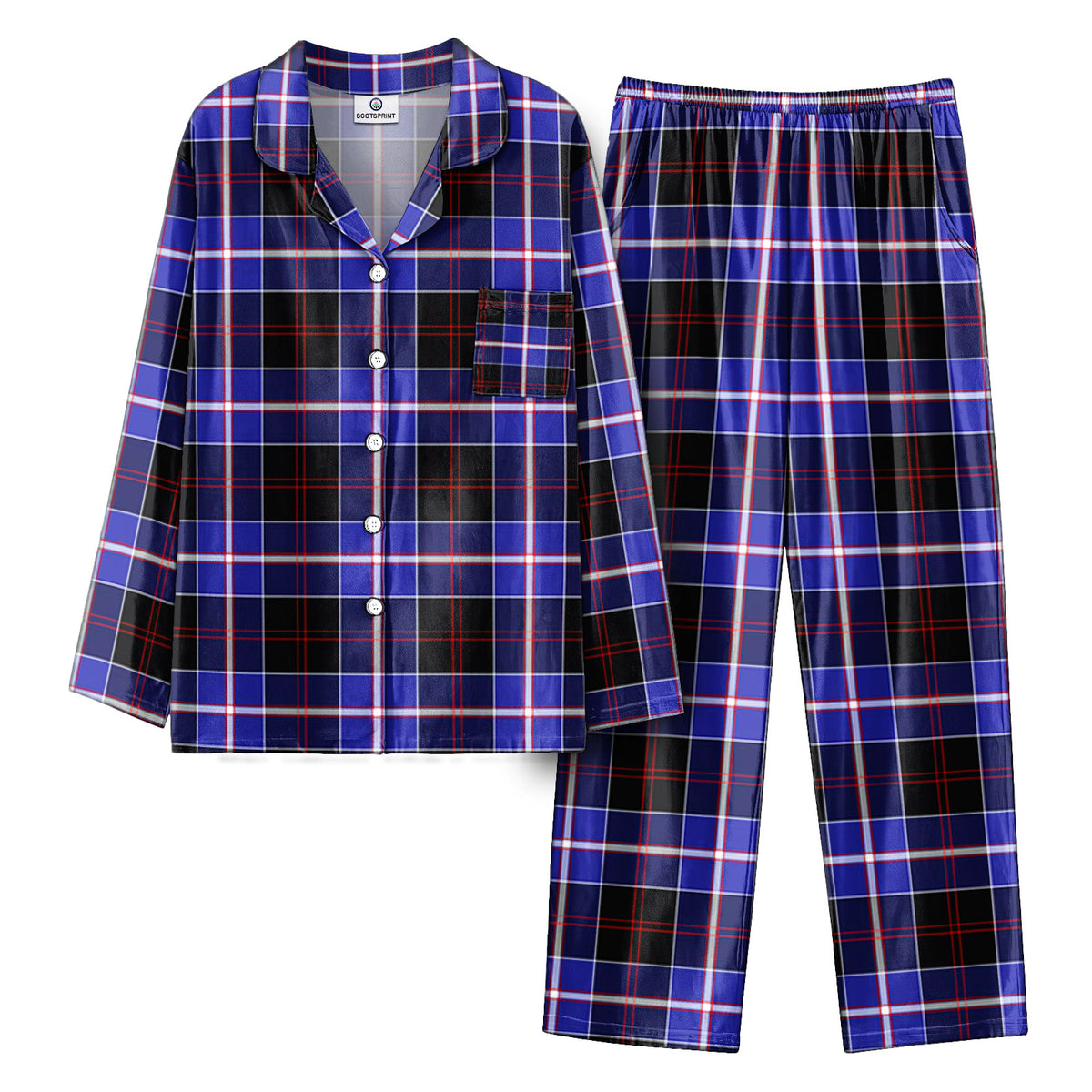 Dunlop Modern Tartan Pajama Set