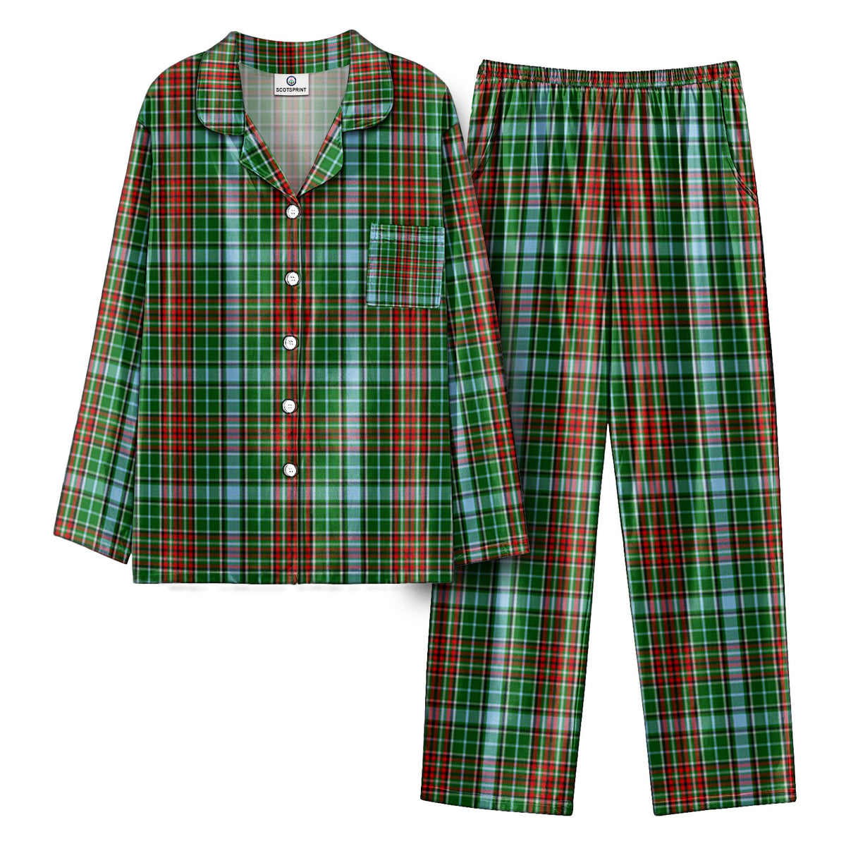 Gayre Tartan Pajama Set