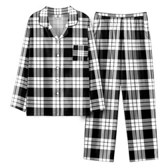 MacFarlane Black _ White Tartan Pajama Set