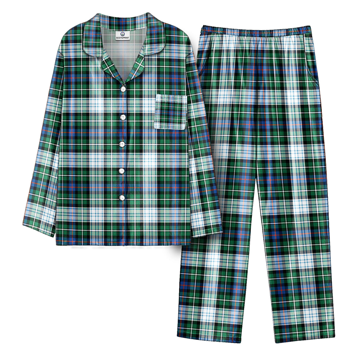 MacKenzie Dress Ancient Tartan Pajama Set