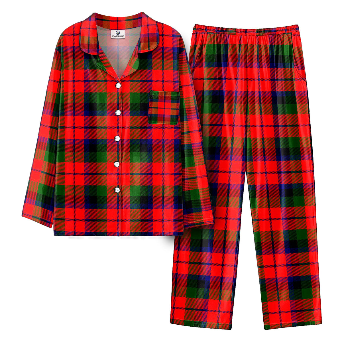 McNaughton Modern Tartan Pajama Set