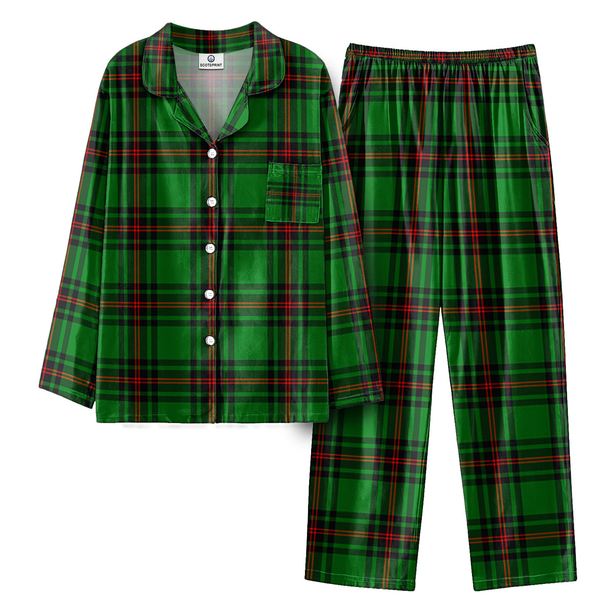 Orrock Tartan Pajama Set