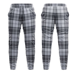 Douglas Grey Modern Tartan Sweatpants