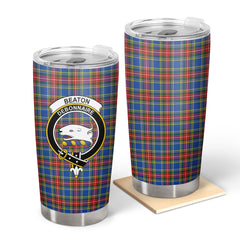 Beaton Modern Tartan Crest Tumbler